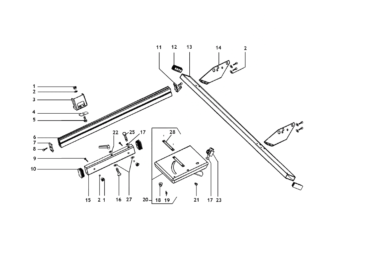 ЗАПЧАСТИ ДЛЯ КАРЕТКИ РАЗДВИЖНОЙ METABO TKHS/TKHSC (ТИП 0910058967 11)