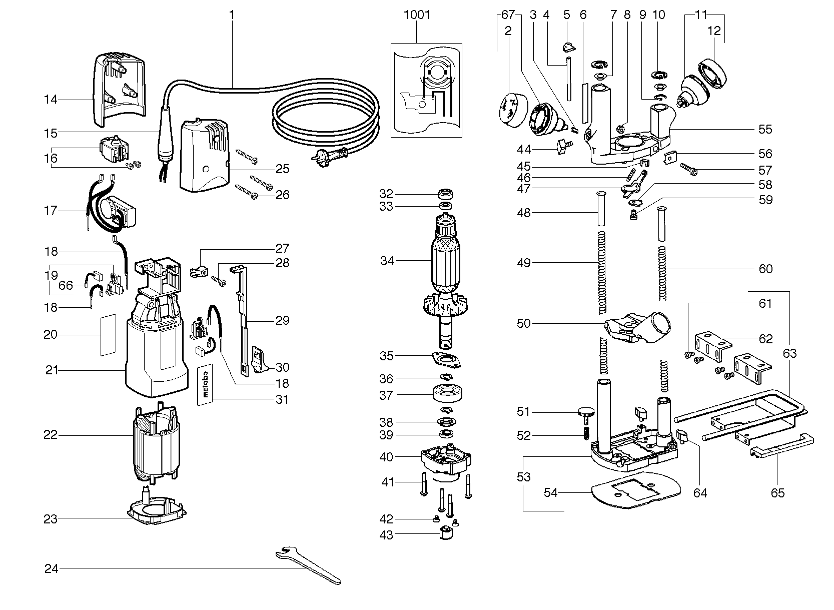 Фрезеры Metabo OFE 738 (00738000)