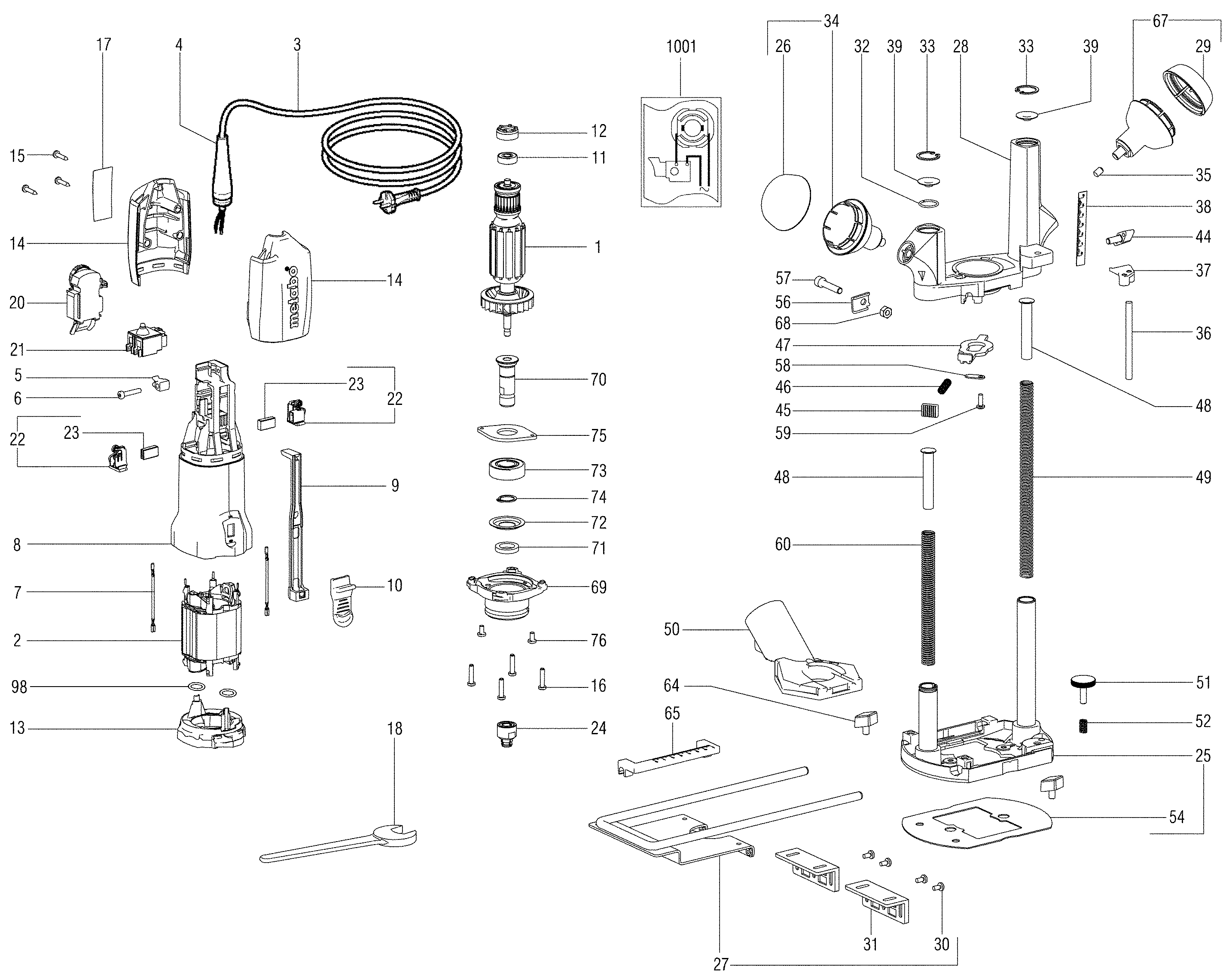 Фрезеры Metabo OFE 738 (00738001)