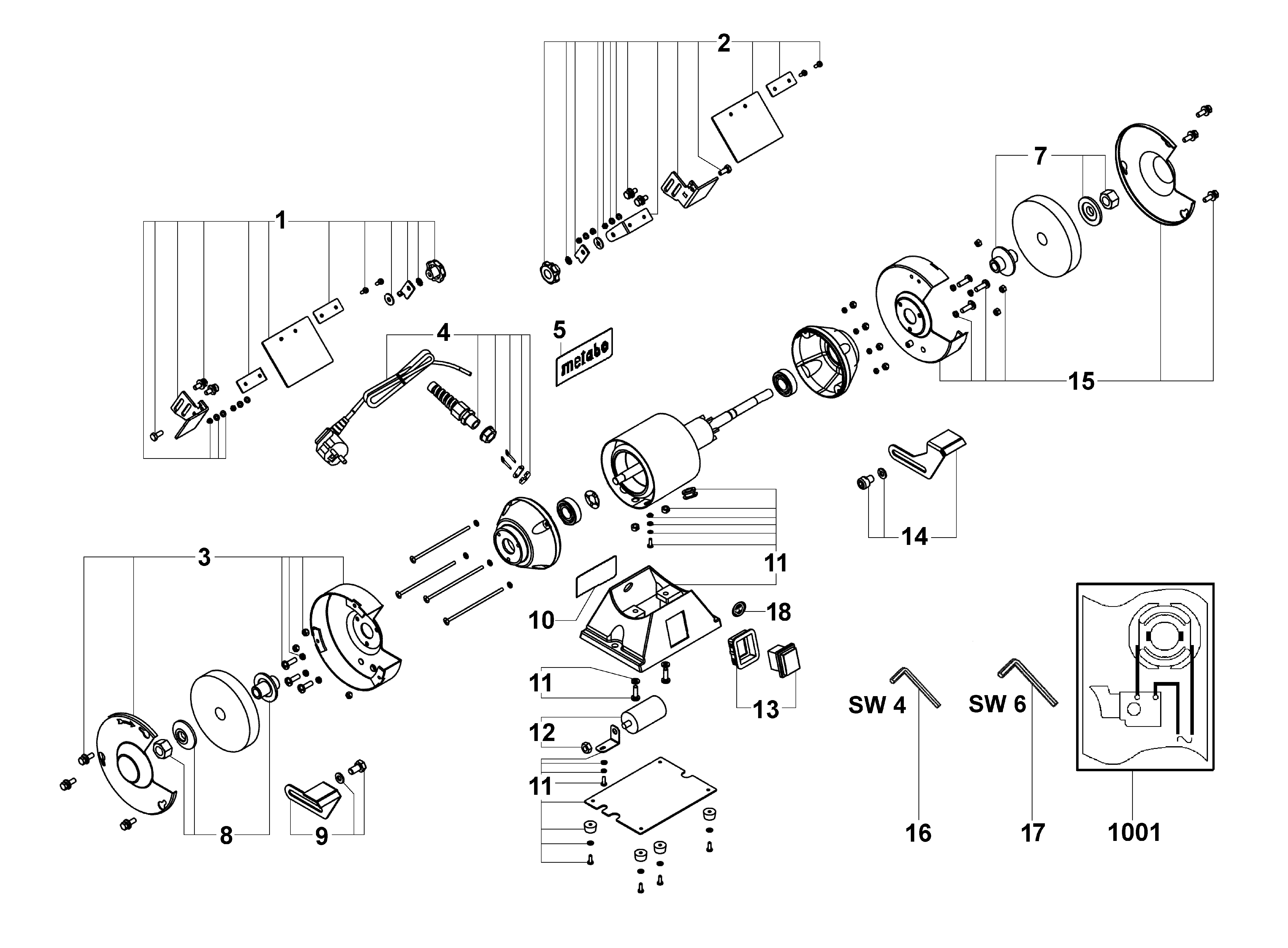 Настольные точила Metabo DS 125 (19125000)