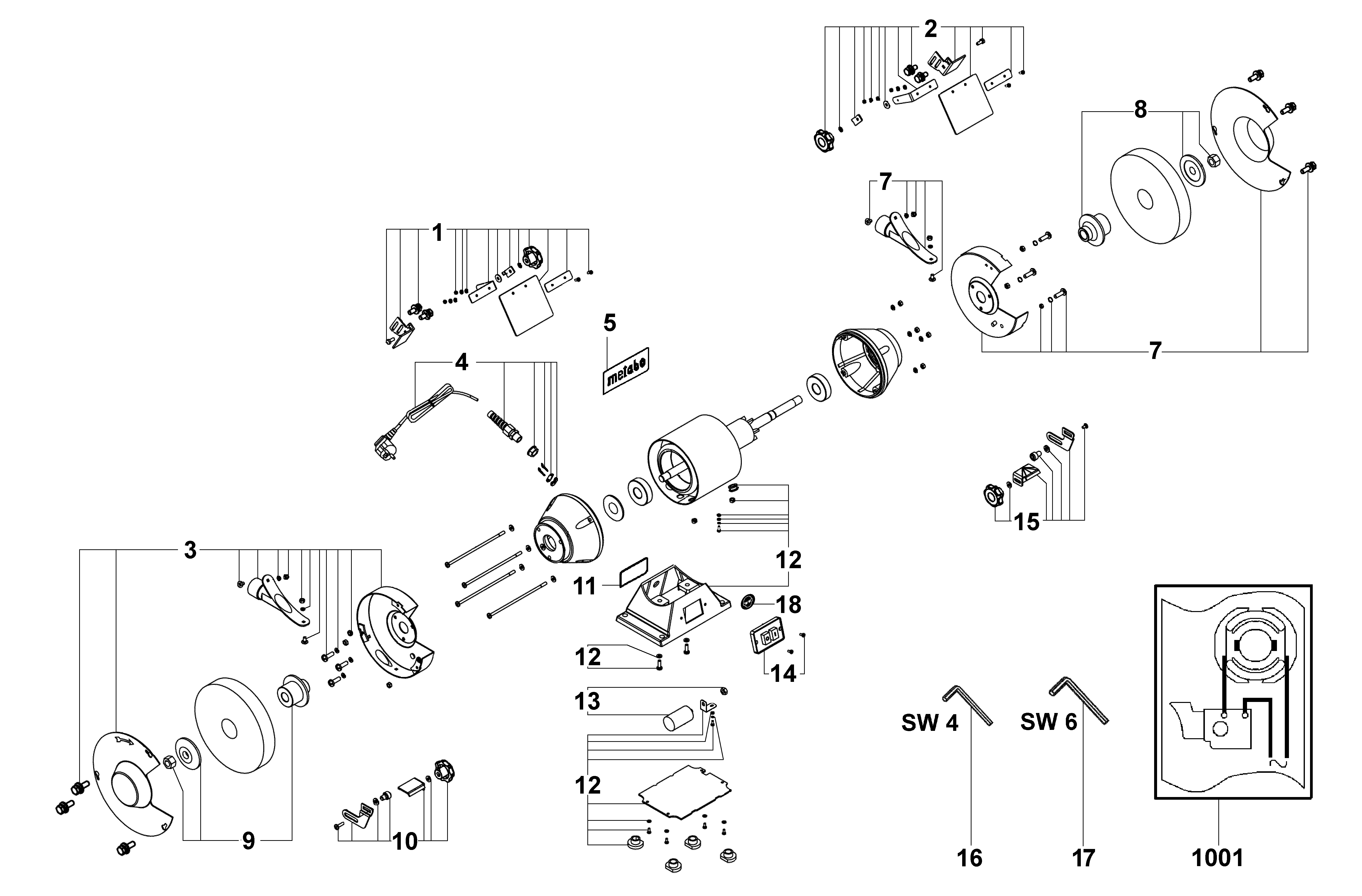 Настольные точила Metabo DS 175 (19175000)