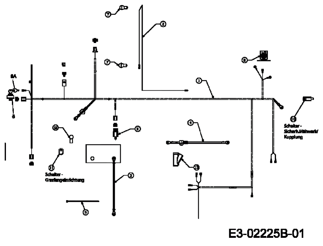 MTD Артикул 13D1452E600 (год выпуска 2006). Harness