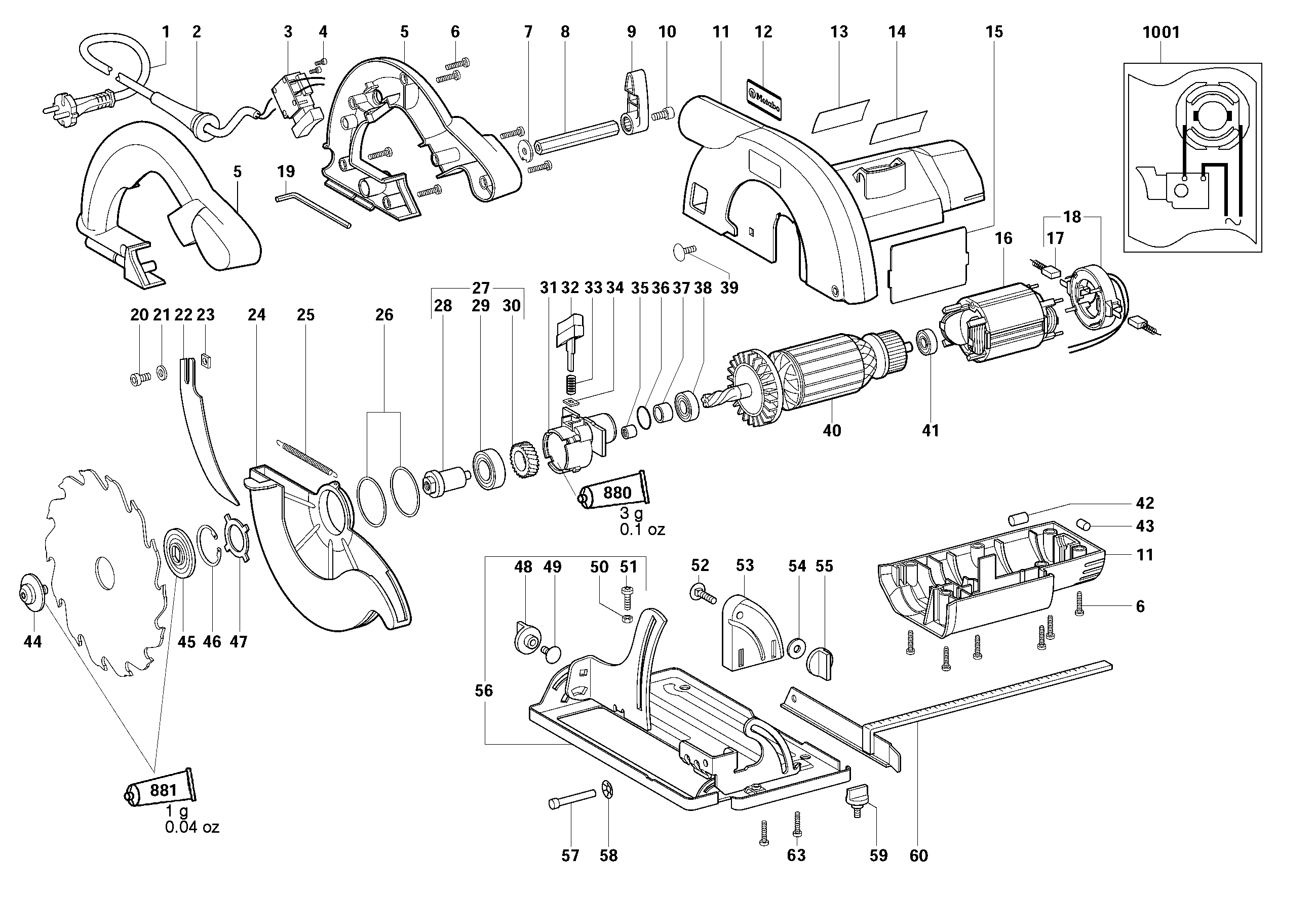 Циркулярные пилы Metabo KS 54 (00540000)