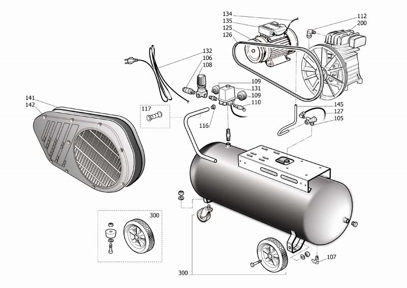 ЗАПЧАСТИ ДЛЯ КОМПРЕССОРА FUBAG B3600B/100 CM3 (28FV504KOA644) (КАТАЛОГ ОБЩЕГО ВИДА)