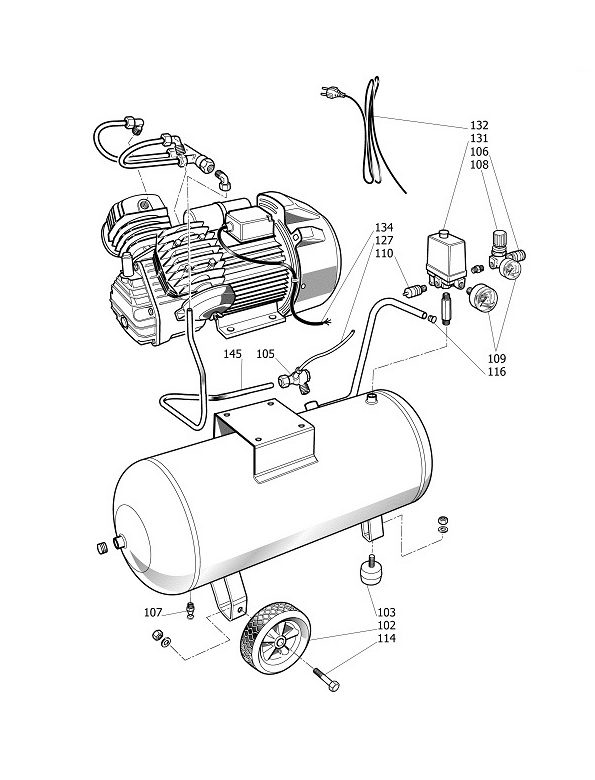 ЗАПЧАСТИ ДЛЯ КОМПРЕССОРА FUBAG AUTO MASTER KIT (8213821KQA067) (КАТАЛОГ ОБЩЕГО ВИДА)