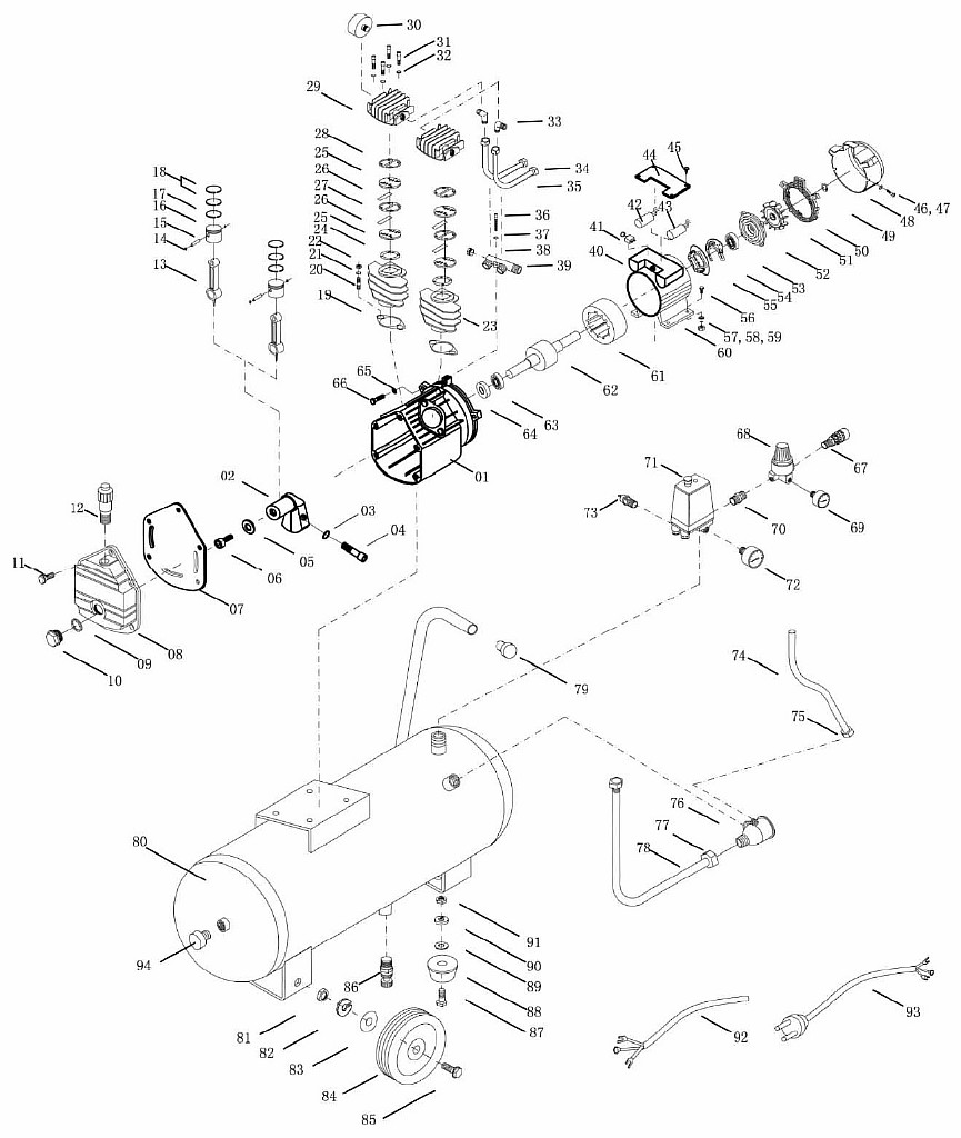 ЗАПЧАСТИ ДЛЯ КОМПРЕССОРА FUBAG VDC 400/50 CM3 (29838184)