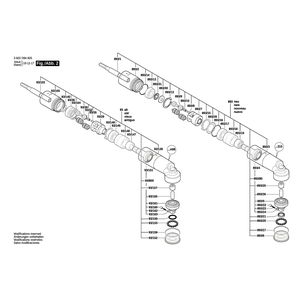 для аккумуляторного шуруповерта Bosch ANGLE EXACT ION 60-120 18 V 3602D94606, деталировка 2