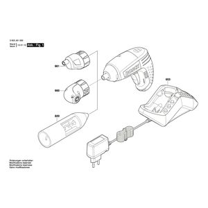 для аккумуляторного шуруповерта Bosch IXO 4 3.6 V 3603J81002, деталировка 1