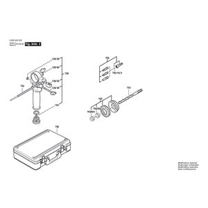 для отбойного молотка Bosch PBH 1 230 V 0603302003, деталировка 2