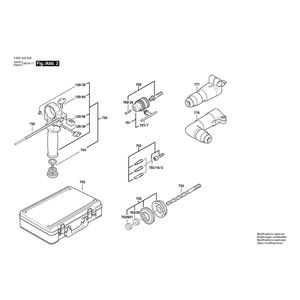 для отбойного молотка Bosch PBH 16-2 220 V 0603245003, деталировка 2