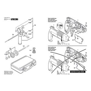 для отбойного молотка Bosch PBH 2R 230 V 0603295703, деталировка 2