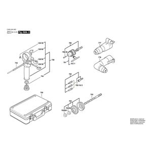 для перфоратора Bosch PBH 16 RE 220 V 0603245603, деталировка 2