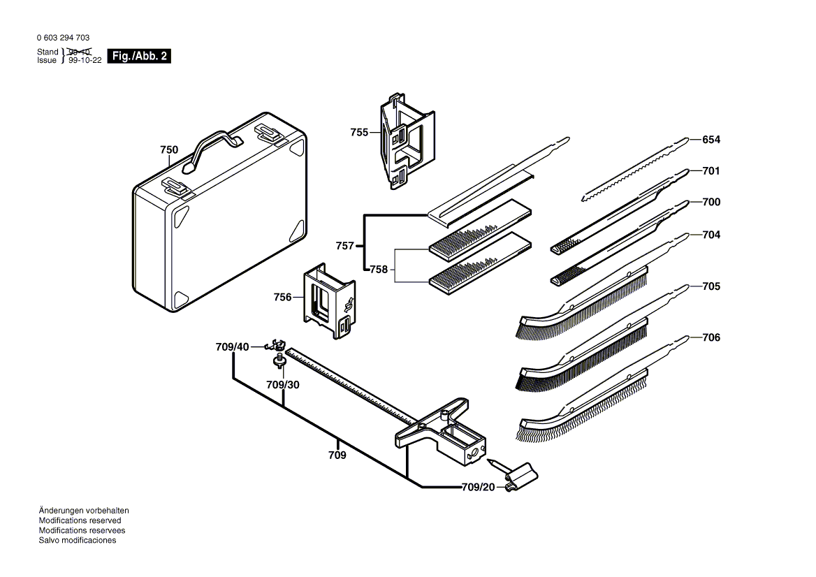 Для мульти-пилы Bosch PMS 400 PE 230 V 0603294703, деталировка 2