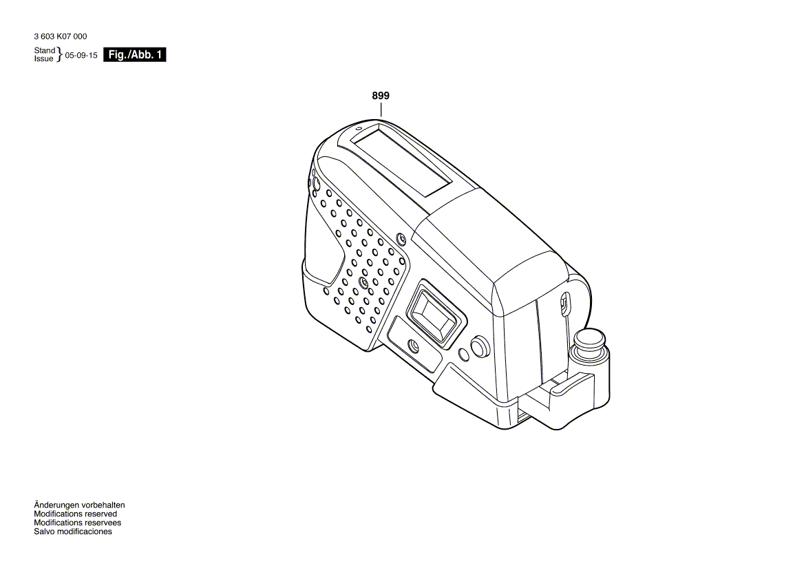 Для измерительной ленты Bosch PMB 300 L 3603K07000, деталировка 1