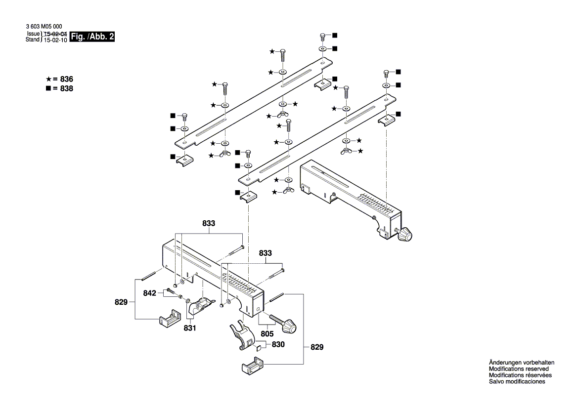 Для монтажного инструмента Bosch PTA 2400 230 V 3603M05000, деталировка 2