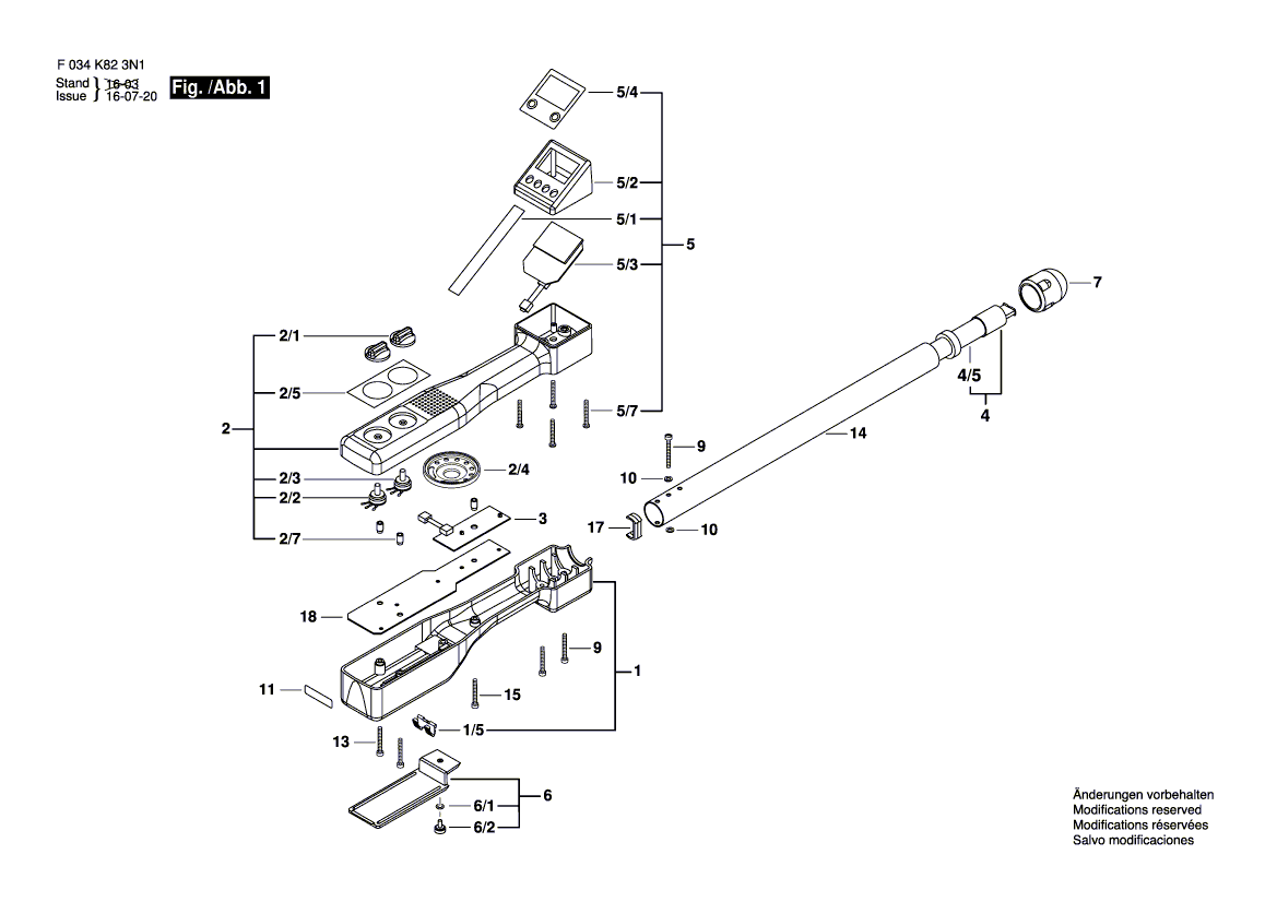 для призмы Bosch Magnet-2 F034K823N1, деталировка 1