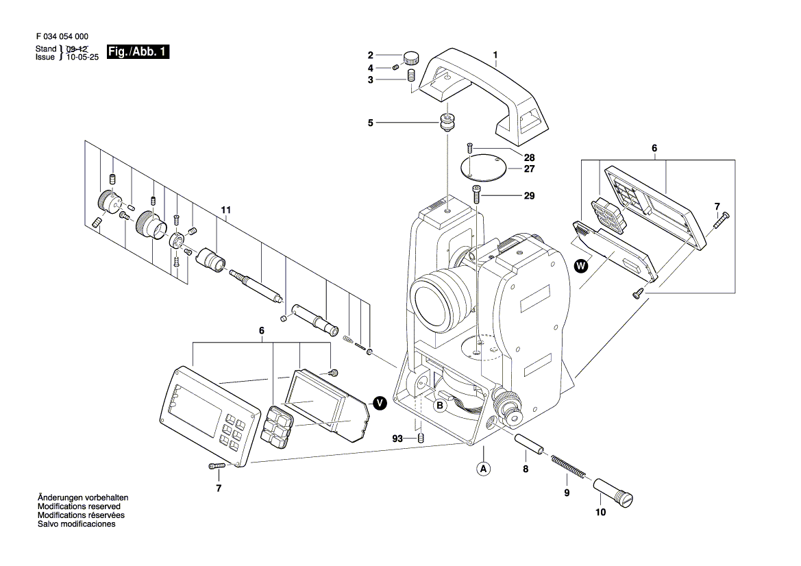 для телескопа Bosch 56-DGT10 F034K543N0, деталировка 1