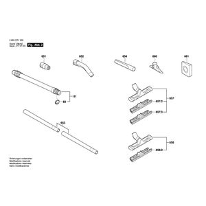 для универсального пылесоса Bosch AdvancedVac 20 230 V 3603CD1200, деталировка 2