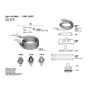 для универсального пылесоса Bosch PAS 1000 F 220 V 0603269803, деталировка 2