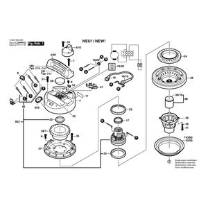 для универсального пылесоса Bosch PAS 11-21 230 V 0603395003, деталировка 1