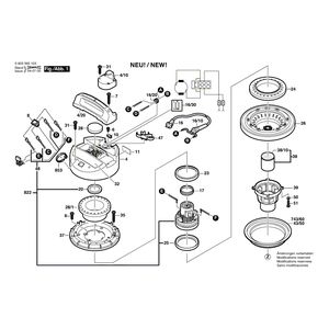 для универсального пылесоса Bosch PAS 12-27 230 V 0603395103, деталировка 1