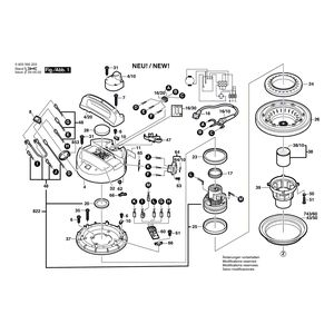 для универсального пылесоса Bosch PAS 12-27 F 230 V 0603395203, деталировка 1