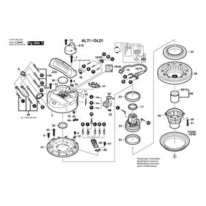 для универсального пылесоса Bosch PAS 12-27 F 230 V 0603395203, деталировка 2