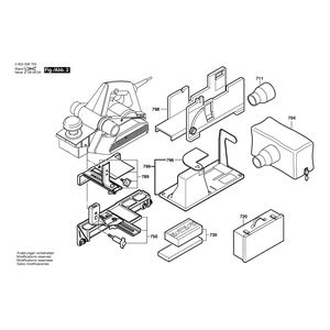 для рубанка Bosch PHO 35-82 C 230 V 0603296763, деталировка 2