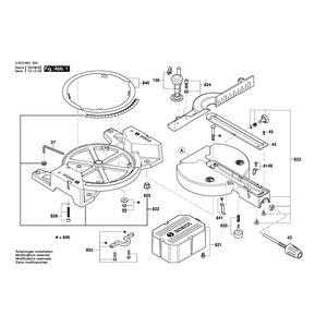 для торцевочной пилы Bosch PCM 7S 230 V 3603M01300, деталировка 1