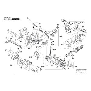 для торцевочной пилы Bosch PCM 7S 230 V 3603M01300, деталировка 2