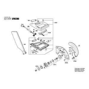 для торцевочной пилы Bosch PCM 7S 230 V 3603M01300, деталировка 3