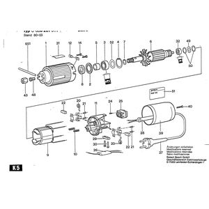 для вертикальной фрезерной машины Bosch POF 50 220 V 0603261903, деталировка 1