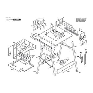 для стола для пиления и фрезерования Bosch MT 65 230 V 0603035503, деталировка 1