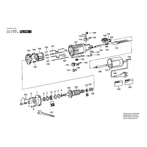 для фрезера для обработки кромок Bosch PKF 25 220 V 0603261203, деталировка 1