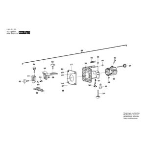 для фрезера для обработки кромок Bosch PKF 25 220 V 0603261203, деталировка 2