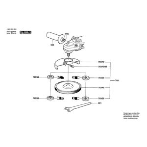 для фрезера для шпунтовых стыков Bosch PSF 22 220 V 0603228003, деталировка 3