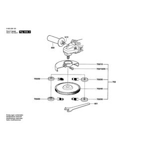 для фрезера для шпунтовых стыков Bosch PSF 22 A 230 V 0603228103, деталировка 3