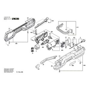 для настольной циркулярной пилы Bosch AdvancedTableCut 52 230 V 3603M12000, деталировка 3