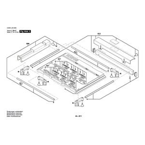 для настольной циркулярной пилы Bosch PTS 10 230 V 3603L03000, деталировка 2