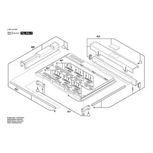 для настольной циркулярной пилы Bosch PTS 10 230 V 3603L03200, деталировка 2