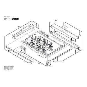 для настольной циркулярной пилы Bosch PTS 10 230 V 3603L03201, деталировка 2