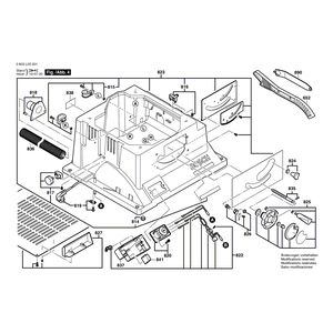 для настольной циркулярной пилы Bosch PTS 10 230 V 3603L03201, деталировка 4