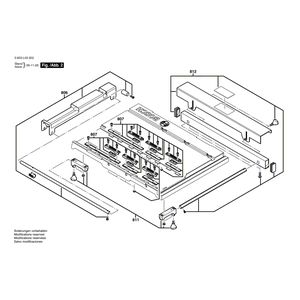 для настольной циркулярной пилы Bosch PTS 10 230 V 3603L03202, деталировка 2