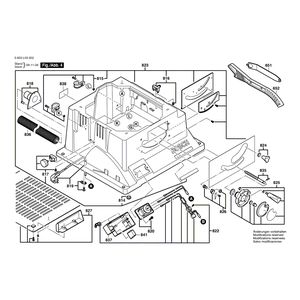 для настольной циркулярной пилы Bosch PTS 10 230 V 3603L03202, деталировка 4