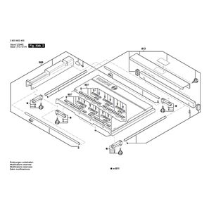 для настольной циркулярной пилы Bosch PTS 10 230 V 3603M03400, деталировка 2