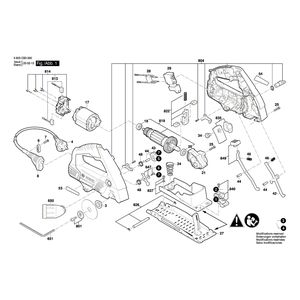 для ручной циркуляной пилы Bosch PKS 16 Multi 230 V 3603CB3000, деталировка 1