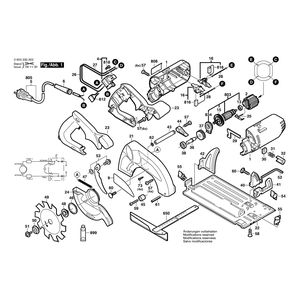 для ручной циркуляной пилы Bosch PKS 54 230 V 0603330003, деталировка 1