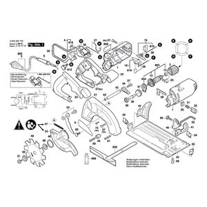 для ручной циркуляной пилы Bosch PKS 54 CE 230 V 0603330703, деталировка 1