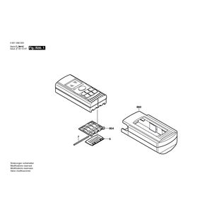 для лазерного дальномера Bosch DLE 30 0601098003, деталировка 1