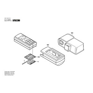 для лазерного дальномера Bosch DLE 30 PLUS 0601098103, деталировка 1